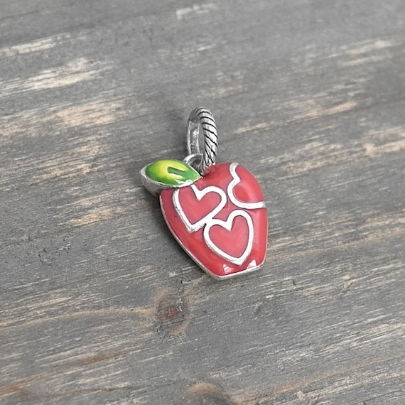 Reversible Locked Hearts Charm Antiqued Sterling Silver - Made in the USA Reversible Locked Hearts Charm Antiqued Sterling Silver - Made in the USA