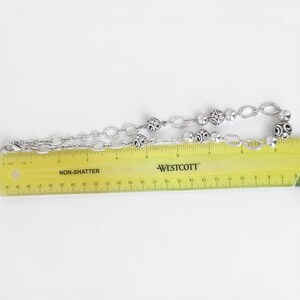 Brighton Contempo Sphere Station Necklace Silver Plated 18-21" Adjustable Scroll image 8