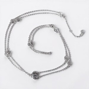 Collar largo reversible Brighton Vertigo Mini, chapado en plata, ajustable de 96-102 cm (38-40 pulgadas) imagen 4