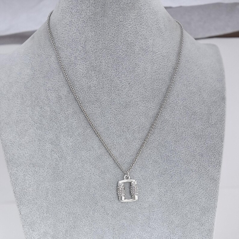 Collar pequeño Brighton Meridian Linx con cristales bañados en plata, 40-45 cm imagen 7