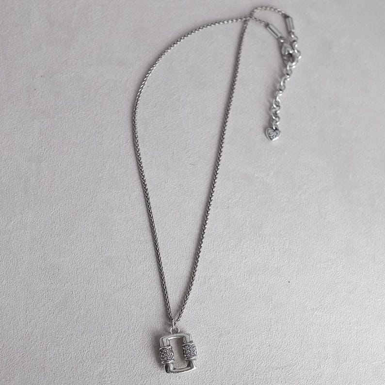 Collar pequeño Brighton Meridian Linx con cristales bañados en plata, 40-45 cm imagen 4