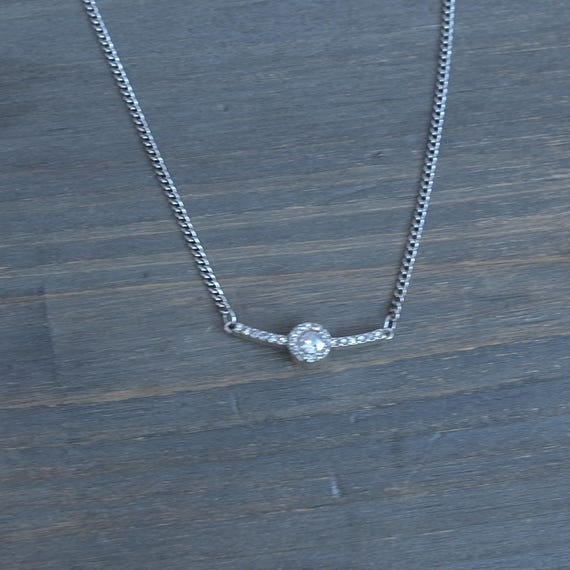 Brighton Illumina Bar Necklace Reversible Delicate Small Silver Plated Celestial Etsy UK