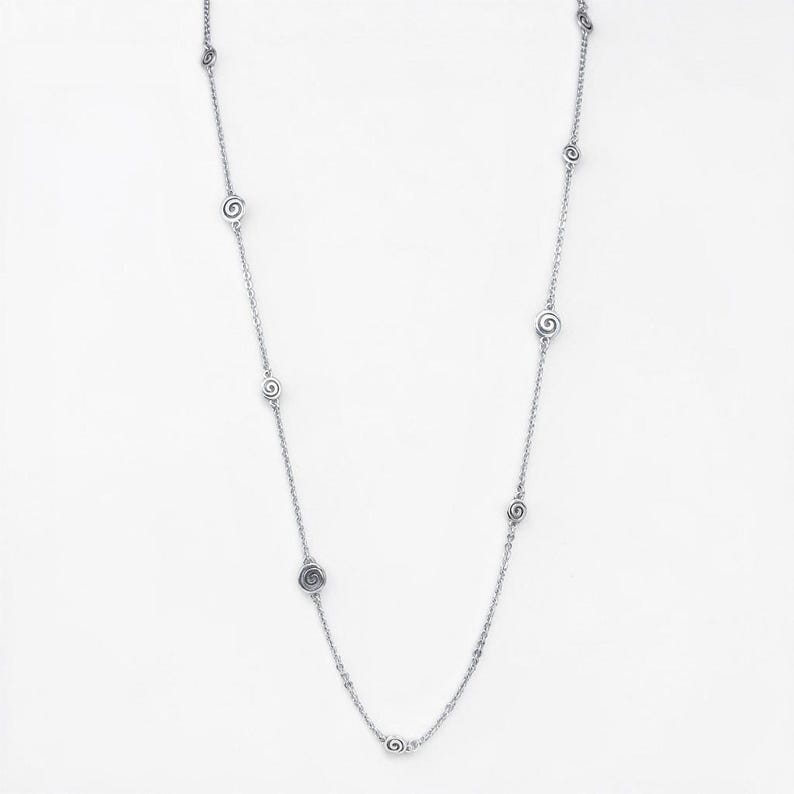 Collar largo reversible Brighton Vertigo Mini, chapado en plata, ajustable de 96-102 cm (38-40 pulgadas) imagen 6