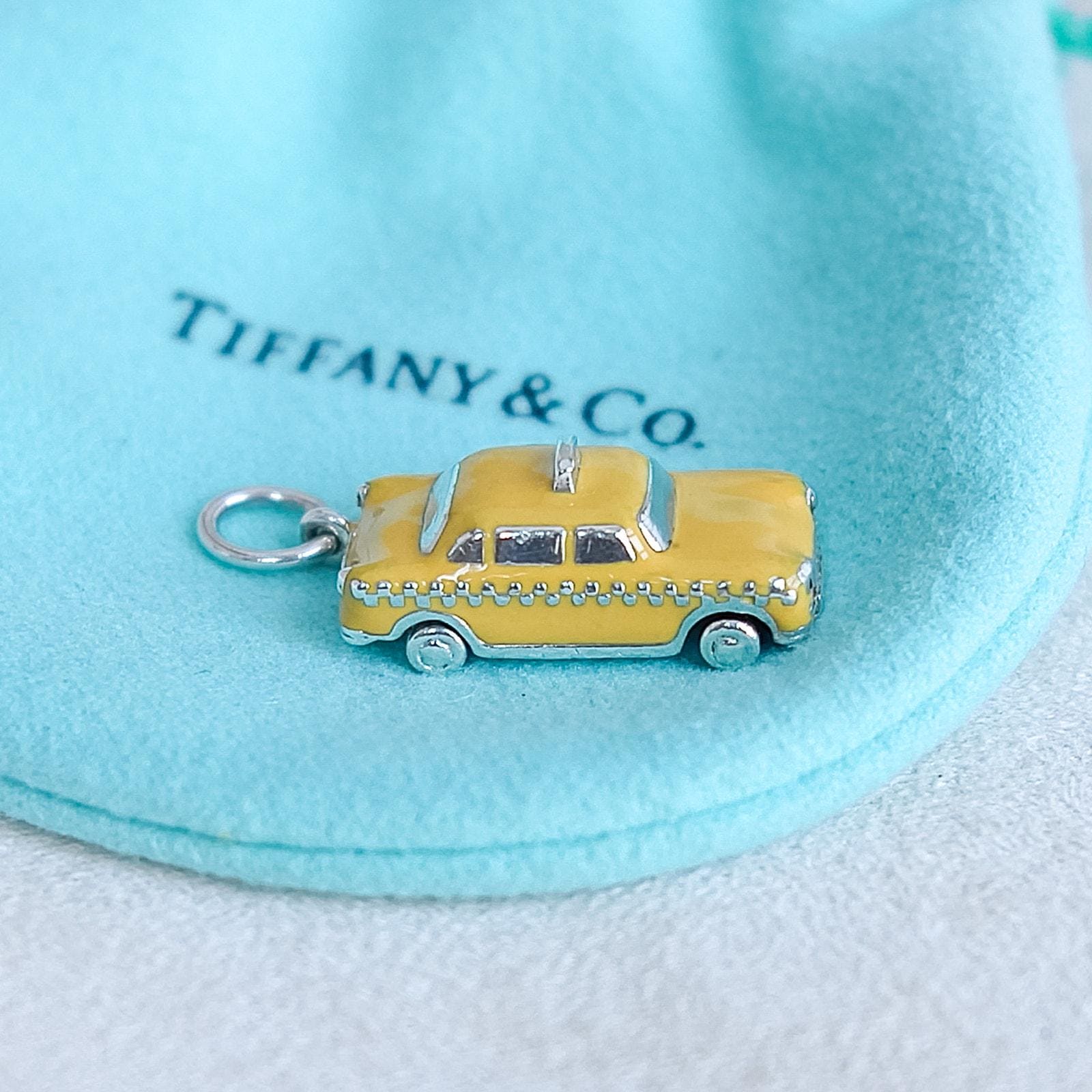 Vintage Tiffany & Co. Sterling Silver Yellow Cab Charm - Retired