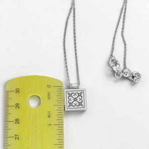 Brighton St Michel Multicolor Square Pendant Necklace Geometric Stones Retired image 6