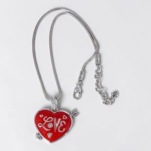 Brighton Love Heart Arrow Reversible Red Enamel Pendant Necklace 16-18 Inch image 7
