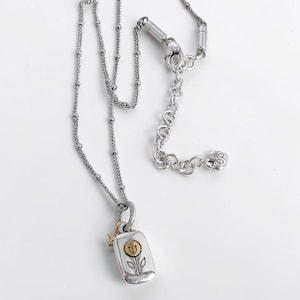 Brighton You Make Me Smile Charm Halskette Reversible Zweifarbiger Ruhestand 16-18"