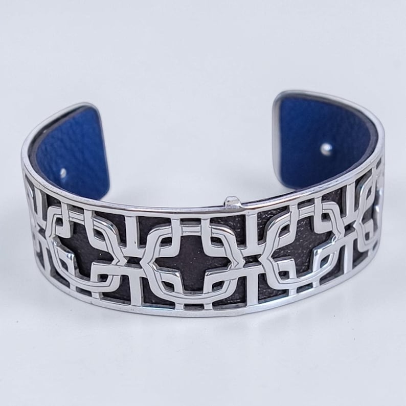 Brighton Christo Innsbruck 3 Ways Convertible Cuff Bracelet Leather Insert image 1