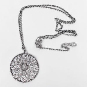 Brighton One Love Circle converteerbare ketting verzilverd filigraan 18-38 inch afbeelding 4