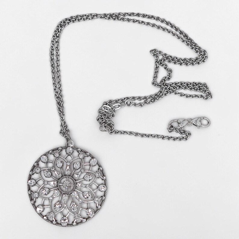 Brighton One Love Circle converteerbare ketting verzilverd filigraan 18-38 inch afbeelding 4