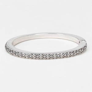 Bracelet jonc articulé diamant Brighton incrusté de cristal magnétique JB0392 2,5 pouces image 3