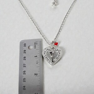 Brighton Cupid Heart Spinner Pendant Necklace Enamel Valentine Silver NWT image 5