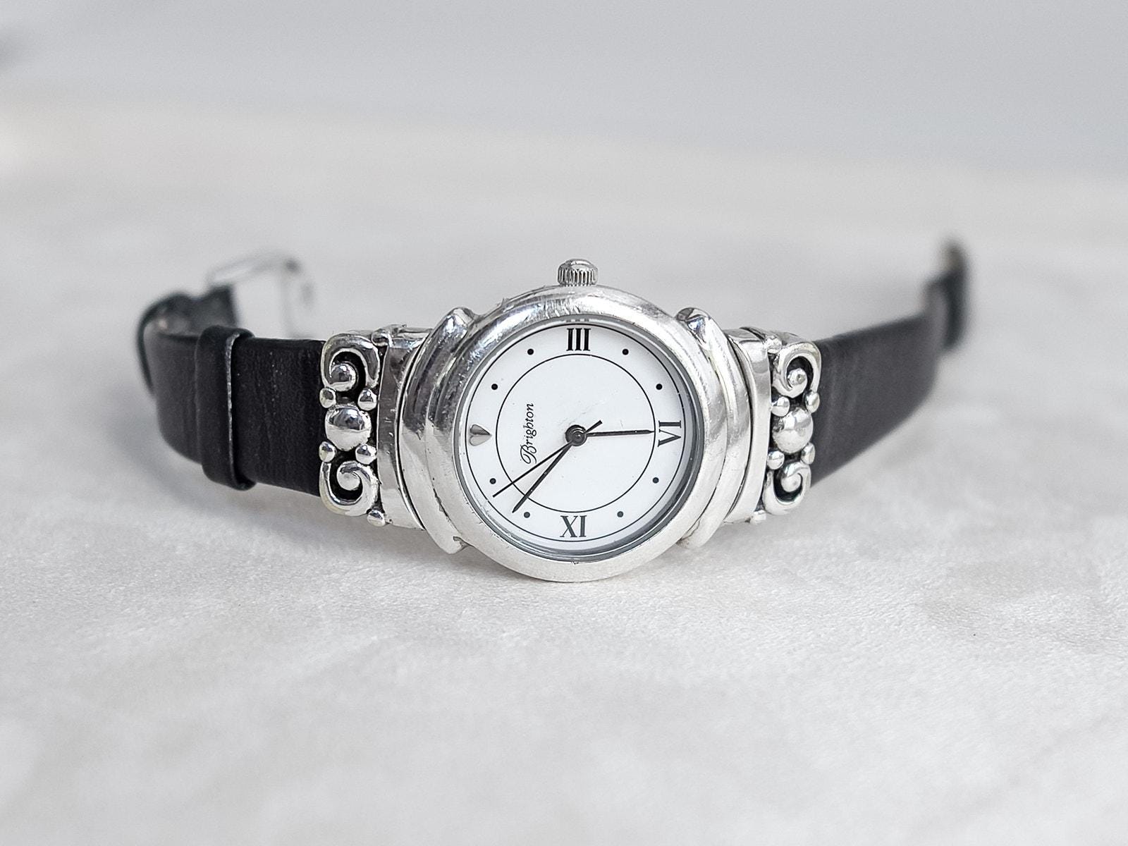 Brighton Black and Silver Watch Brighton Interlok Noir Two Tone Apple Watch Band in Silver  main image 3