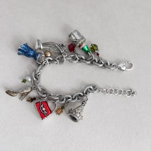 Brighton Celebration Nyårsfest Charm Armband Emalj Silverpläterad Pensionerad bild 4