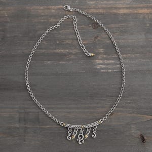 Brighton Bar Halsband Pärlor Guldfärgade Vintage Pensionerade Designersmycken Justerbara Samlarobjekt Statement bild 2