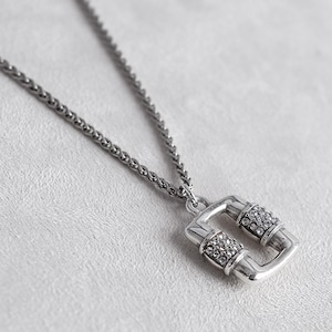 Collar pequeño Brighton Meridian Linx con cristales bañados en plata, 40-45 cm imagen 3