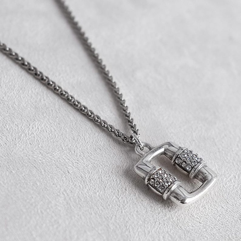 Collar pequeño Brighton Meridian Linx con cristales bañados en plata, 40-45 cm imagen 3