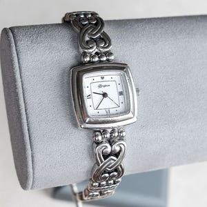 Brighton Santa Rosa Watch: Silver Plated Hearts Toggle Clasp  display picture 2