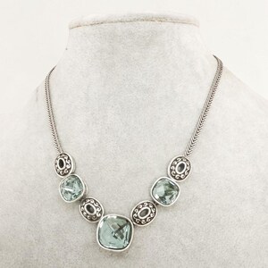 Collier Brighton Venus Rising Retired avec cristaux facettés bleus aqua, 16-18 pouces image 4