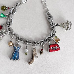 Brighton Celebration Nyårsfest Charm Armband Emalj Silverpläterad Pensionerad bild 3