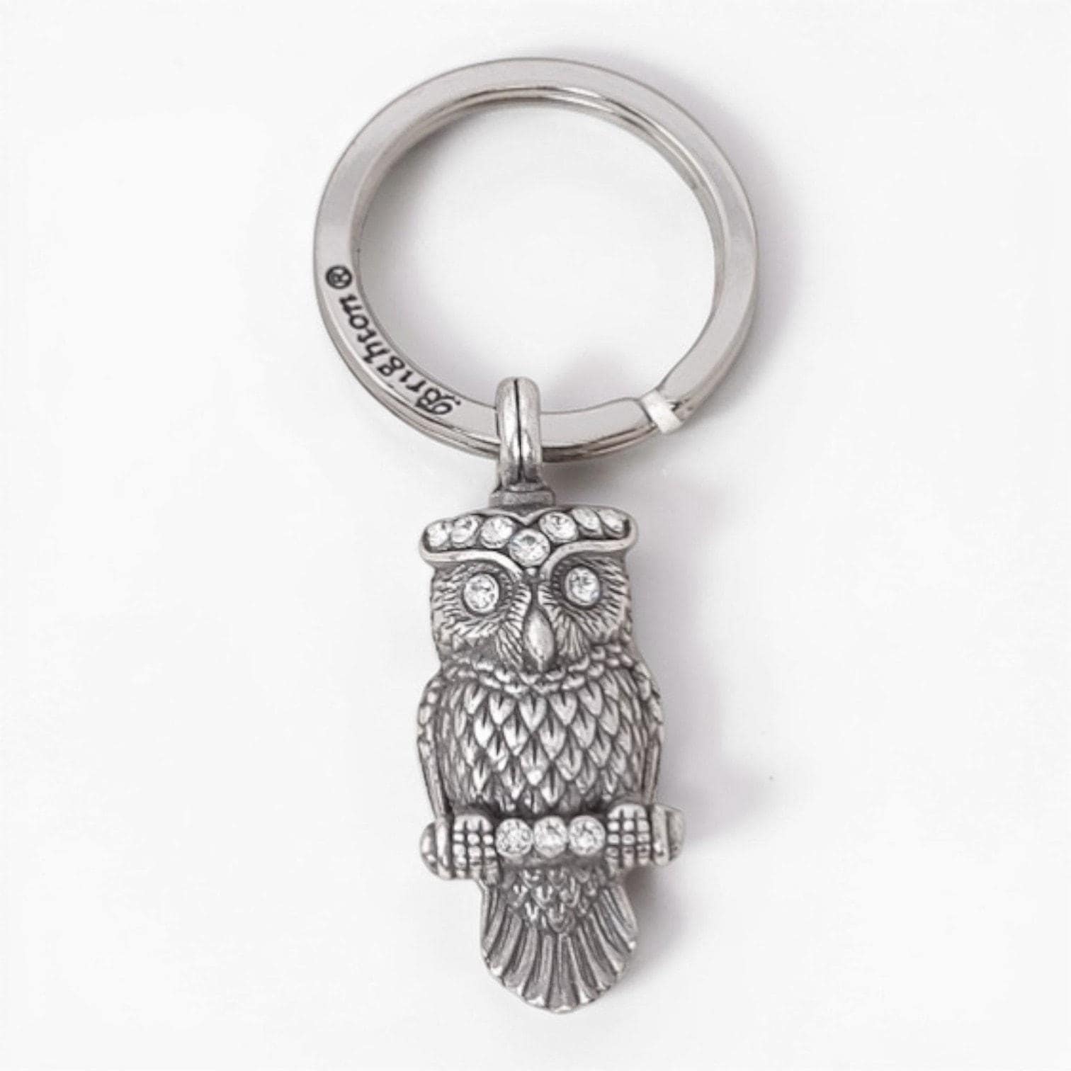 Brighton Retired Wisdom Owl Keychain Puffy 3D Crystal Eyes New With Tags NWT