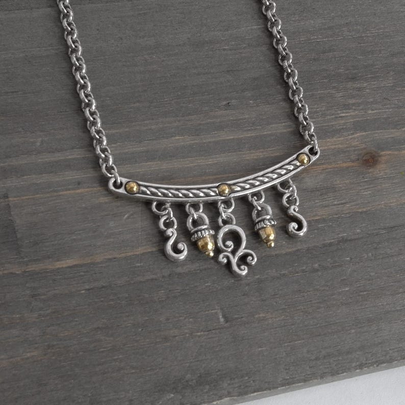 Brighton Bar Halsband Pärlor Guldfärgade Vintage Pensionerade Designersmycken Justerbara Samlarobjekt Statement bild 5