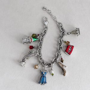 Brighton Celebration Nyårsfest Charm Armband Emalj Silverpläterad Pensionerad bild 5