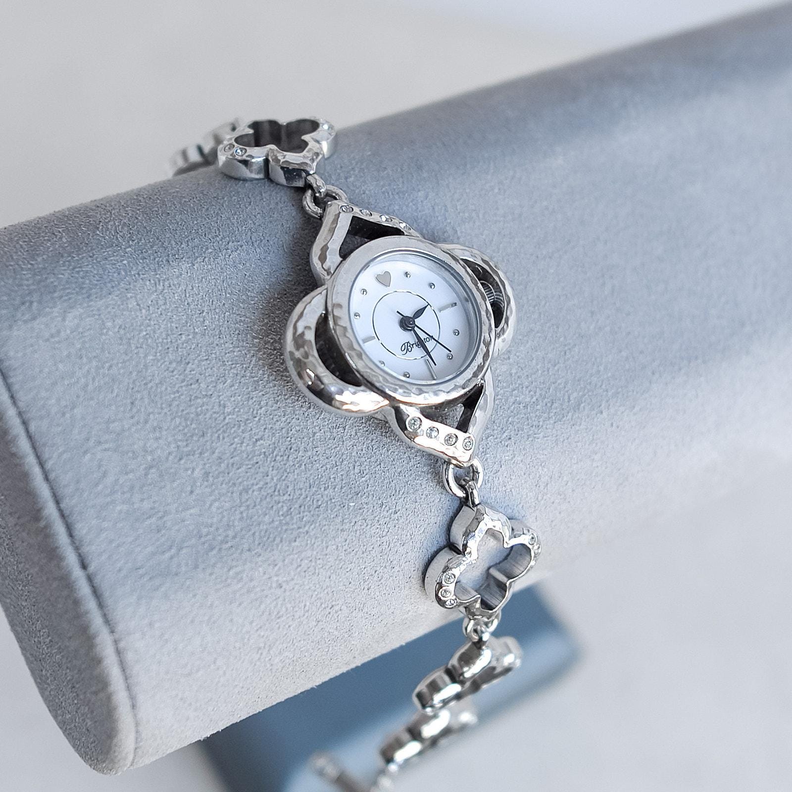 Brighton Bilbao Watch Brighton Bilbao Vintage Watch Silver Plated Hammered Finish  main image 3
