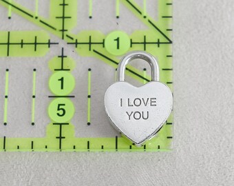 ティファニー スターリングシルバー「I LOVE YOU」ハート パドロック