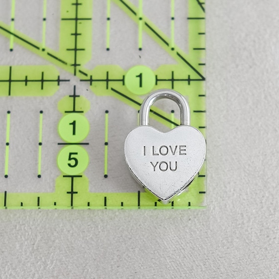 ティファニー スターリングシルバー「I LOVE YOU」ハート パドロック