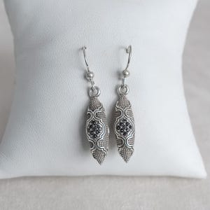 Brighton Aragon Dangle Earrings: Silver Plated Crystal French Wire image 3