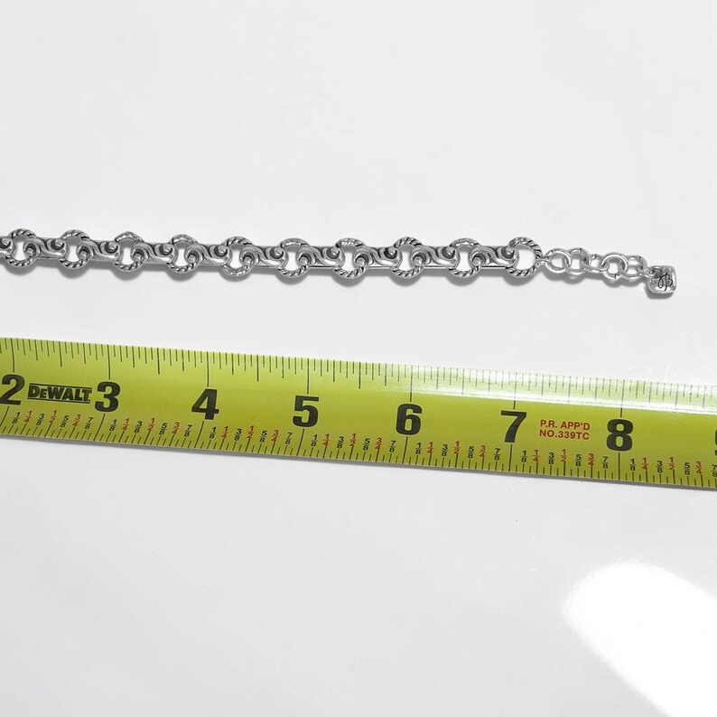 Pulsera Brighton Bibi Heart de filigrana balinesa con forma de corazón abombado, estilo plata J34970 imagen 3