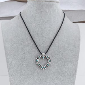 Collier pendentif coeur indé Brighton : argent style sud-ouest, réglable image 5