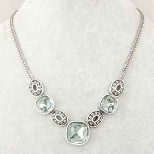 Collier Brighton Venus Rising Retired avec cristaux facettés bleus aqua, 16-18 pouces image 5