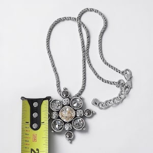 Brighton Serena Pendant Necklace Champagne Bronze Stones Twisted Chain Retired image 4