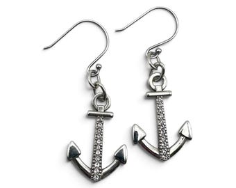 Brighton Coastline Reversible Crystal French Wire Dangle Earrings JA4821 Silver