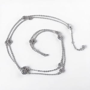 Collar largo reversible Brighton Vertigo Mini, chapado en plata, ajustable de 96-102 cm (38-40 pulgadas) imagen 5