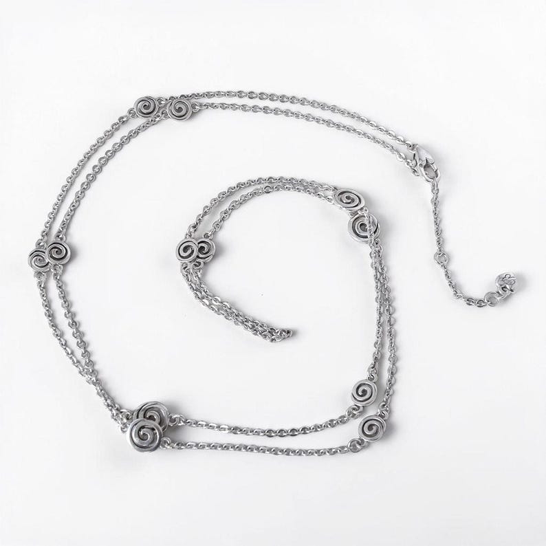 Collar largo reversible Brighton Vertigo Mini, chapado en plata, ajustable de 96-102 cm (38-40 pulgadas) imagen 5