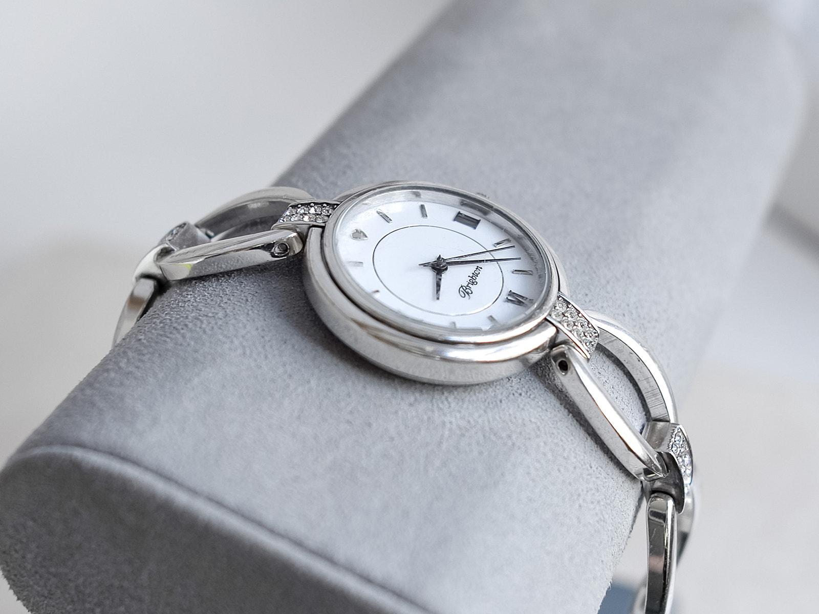 Vintage Brighton Meridian Swing Watch: Silver Plated Pave  display picture 2