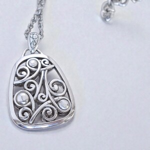 Brighton Adara Oval Reversible Pendant Necklace Mixed Metal Two Tone Retired image 5