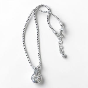 Vintage Brighton Heiress Pendant Necklace Silver Plated Retired Crystal image 6