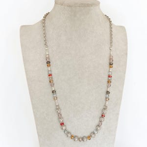 Collar largo de cuentas Brighton Latika con pergamino retirado bañado en plata y multicolor imagen 7