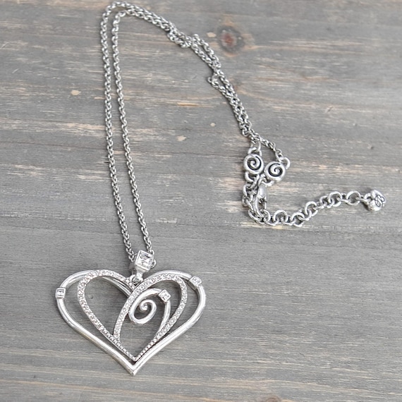 Brighton Celestia Love Heart Pendant Necklace | Silver Plated With