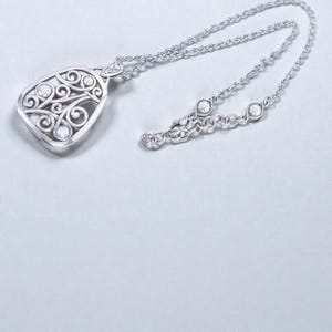 Brighton Adara Oval Reversible Pendant Necklace Mixed Metal Two Tone Retired image 7