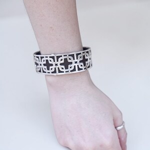 Brighton Christo Innsbruck 3 Ways Convertible Cuff Bracelet Leather Insert image 4