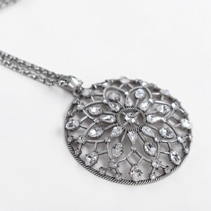 Brighton One Love Circle converteerbare ketting verzilverd filigraan 18-38 inch afbeelding 3