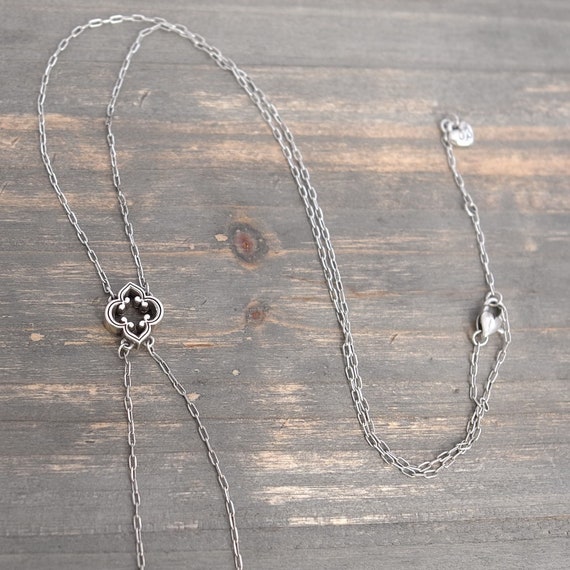 Brighton Toledo Alto Lariat Tassel Chain Necklace… - image 4
