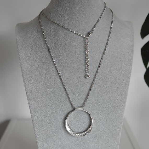 Brighton Circle Pendant Necklace Long Reversible … - image 6