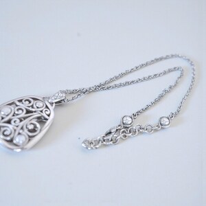 Brighton Adara Oval Reversible Pendant Necklace Mixed Metal Two Tone Retired image 6