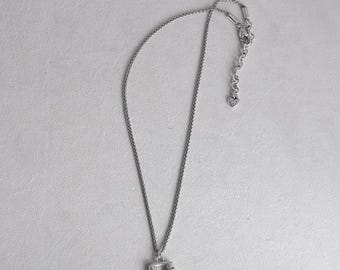 Petit collier Meridian Linx Brighton, plaqué argent, cristal 16-18"